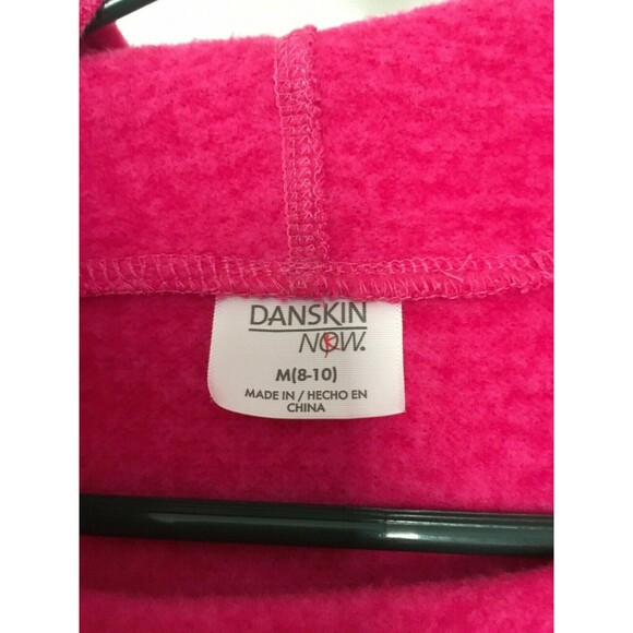 Danskin Now Women's Active Sweater Hoodie w/ Thumb Holes Size M 8-10 Pink Black - Picture 6 of 10